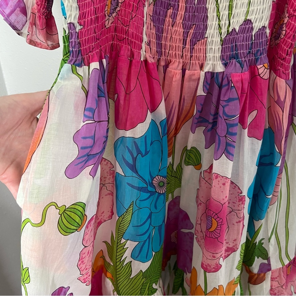Mille Kiki Mini Dress in Sedgwick Floral Size Large New - Picture 7 of 9
